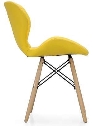 Leather Padded Smart Cafeteria Eames Chairs image 2