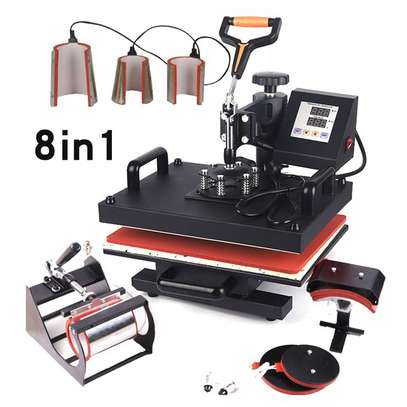 New Design 8 In 1 Combo heat transfer machine, Sublimation image 1