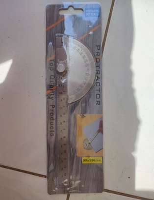 2 in 1 stainless steel protractor and ruler for sale image 4