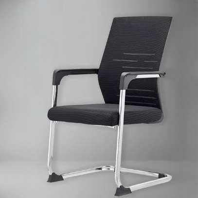 Office Chairs: Non-Rolling Mesh High-back Guest Chair image 6