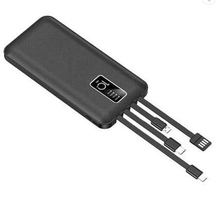 Original Power bank 10000mAh with 4 Build in Cable image 2