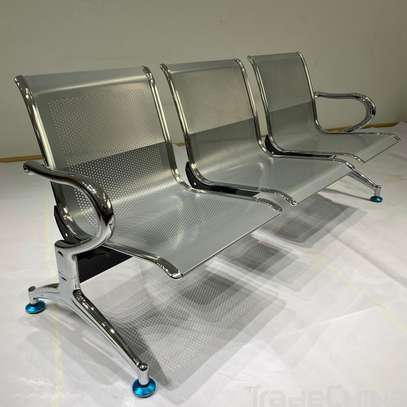 Office Bench: Three Seater Metallic Bench image 1
