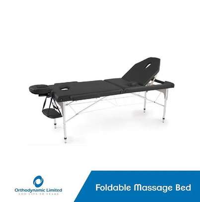 Foldable Portable metallic Massage bed image 1