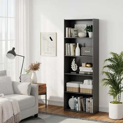 Office Bookshelf: 5-tier Office Wood Bookshelf image 1