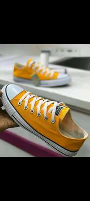 Yellow designer converse All star shoes image 1