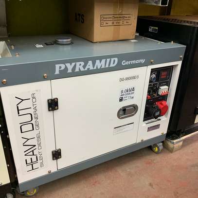 Pyramid 9kva diesel silent generator with ats image 1
