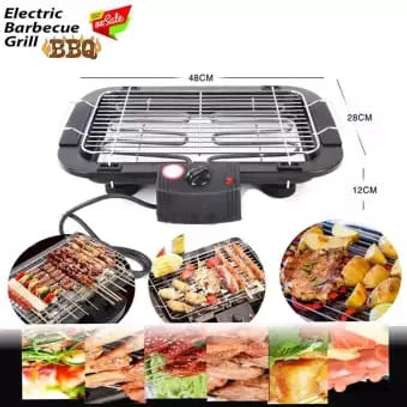 improved Electric barbeque grill image 1