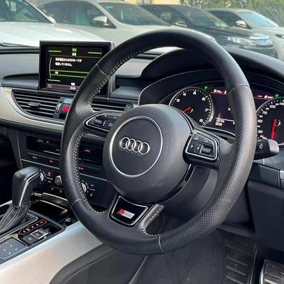Audi A6 black S-line 2017 image 6
