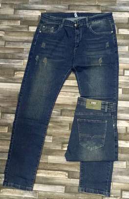 *Genuine Quality Designer Mens Rugged Plain Straight Jeans*
. image 2