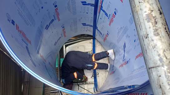 Polycarbonate sheets blue 19ft by 6.8ft image 3