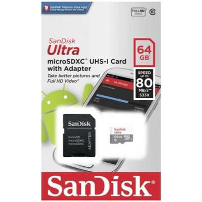 SanDisk 64GB Ultra microSDHC UHS-I Memory Card image 2