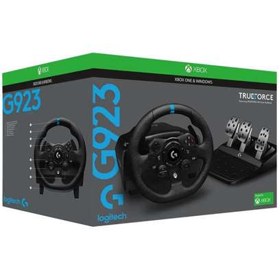 LOGITECH G923 RACING WHEEL AND PEDALS FOR PS5, PS4 AND PC image 1