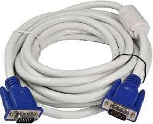 5m High Resolution Monitor VGA Cable Blue image 1