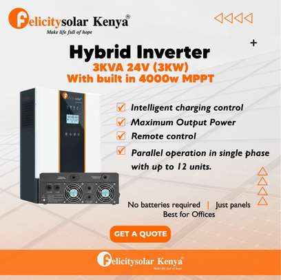 3KVA 24V (3kw) Hybrid Inverter image 1
