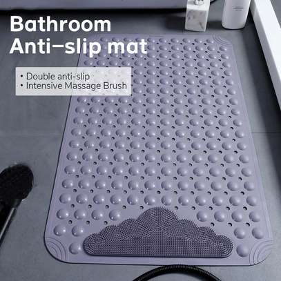 Large Bathroom Anti Slip Mat With Lazy Scrubber image 3