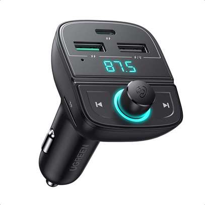 UGREEN BLUETOOTH CAR FM TRANSMITTER WITH 38W PD USB CHARGER image 1
