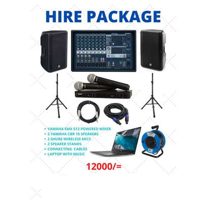 Hire PA system for 100 pax image 1