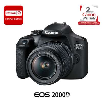 Canon EOS 2000D DSLR Camera with 18-55mm Lens image 1