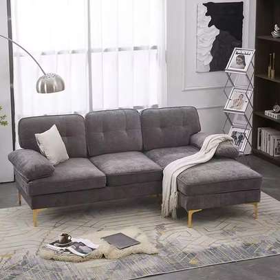 Gray L-Shaped Living Room Sofa image 2