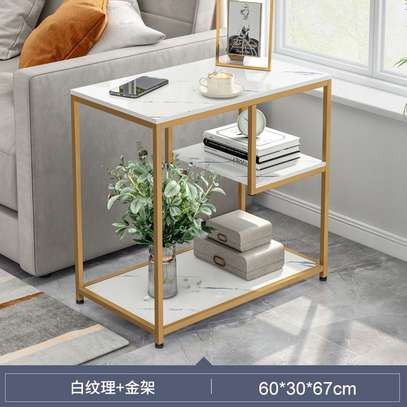 Multifunctional Marble Pattern Coffee / Side Table image 2