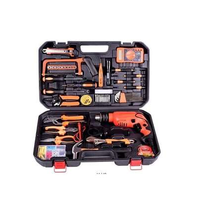 Tool kit with electric drill hand tool image 1