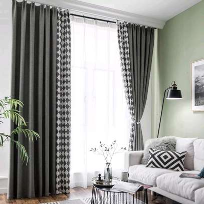 Grey curtains sheers image 2