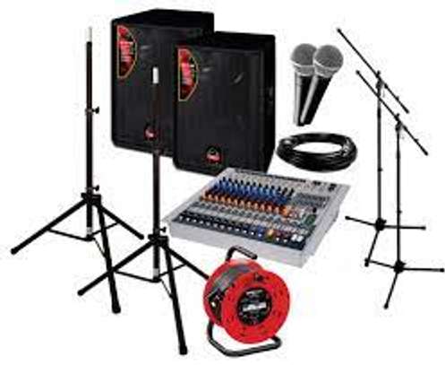 SMALL  PACKAGE PA SYSTEM FOR HIRE image 1