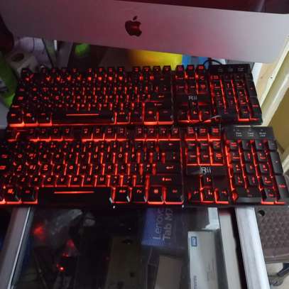 RII RK100+ Backlit Gaming Keyboard,Rainbow LED Mechanical image 4
