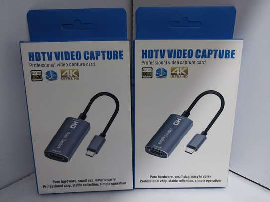 HDMI to Type-C Video Capture Card, Free Drive 4K 1080P image 1