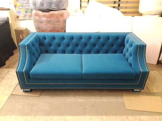 Tufted arms 3 seater sofa image 1