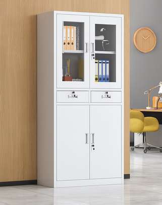 Two-Door Modern Steel Office Cabinet image 6