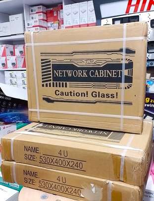 4u Cabinet Brand New Black Metallic Lockable 4u Cabinet image 3