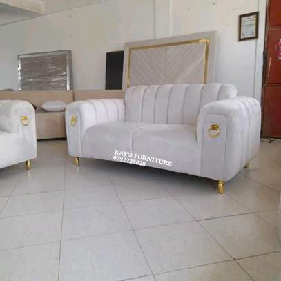 2 seater piping design sofa image 1