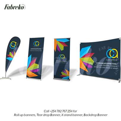 Backdrop Banner, X-stand Banner, Roll-up Banner Printing image 1