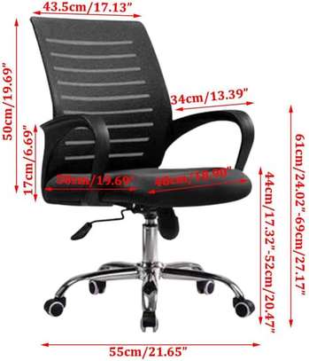 Typical Strong Mesh Secretarial Swivel Chair image 3