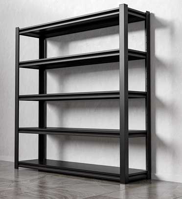 Rack : 5-Layer Black Steel Storage Rack image 5