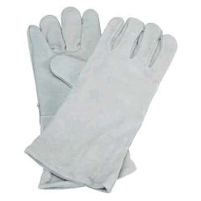 Grey Chrome Leather Gloves image 5