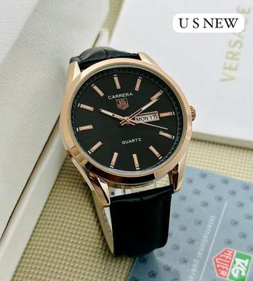 •Premium Tag Heuer in smart fit leather strap image 3