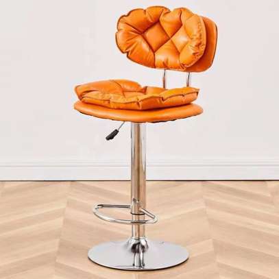 Barstool: Leather Top Height Mechanism Barstool image 6