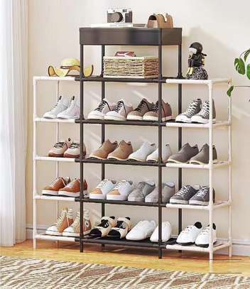 Multi-Layer Vertical Shoe Rack Organizer 106cm Tall image 2