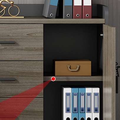 Office Cabinet: 4-Door Wooden Office Storage Cabinet image 3