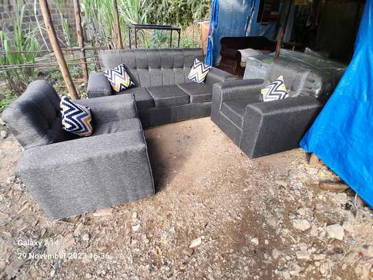 Grey 5seater sofa set on sell image 2