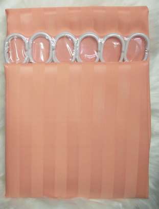 orange color shower curtains image 1