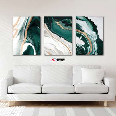 3 piece abstract wall hanging image 3