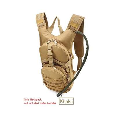 Hydration backpack bag (without water bladder) Khaki image 3