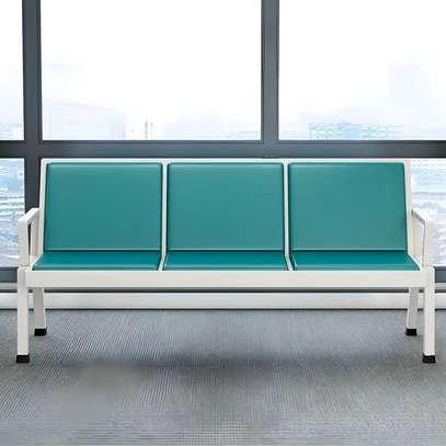 Office Bench: 3 Link Seater Heavy Padded Bench image 2