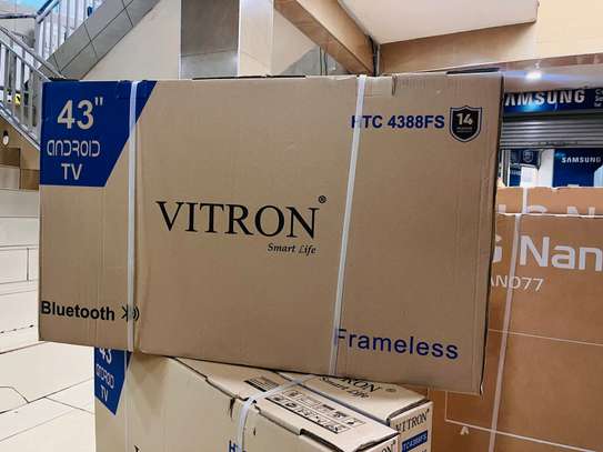 VITRON 43 INCHES SMART ANDROID FRAMELESS FHD TV image 3