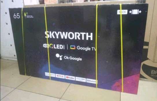 65 Skyworth QLED UHD 4K Frameless +Free wall mount image 1