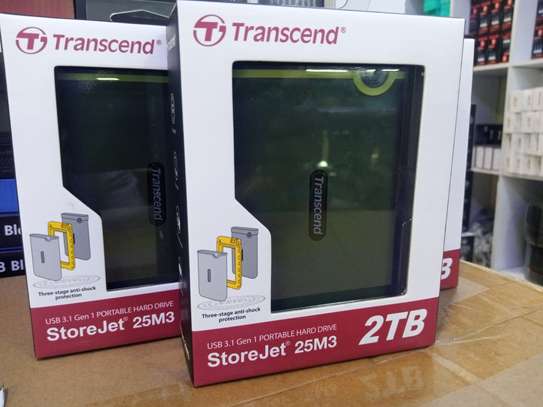 Transcend Usb External Hard Disk With Shock Resistant 2TB image 1