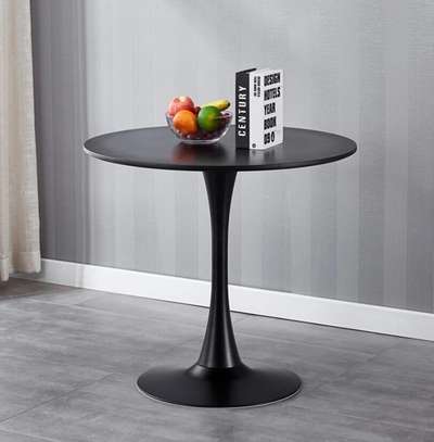 Dining Table : Black Round Dining Home Table image 2